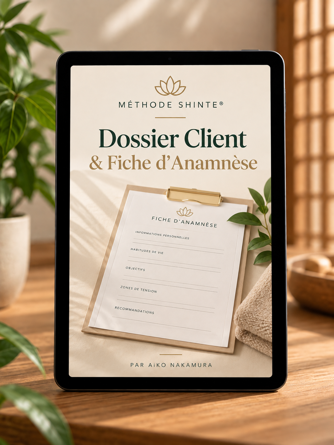 DOSSIER CLIENT & FICHE D'ANAMNÈSE
